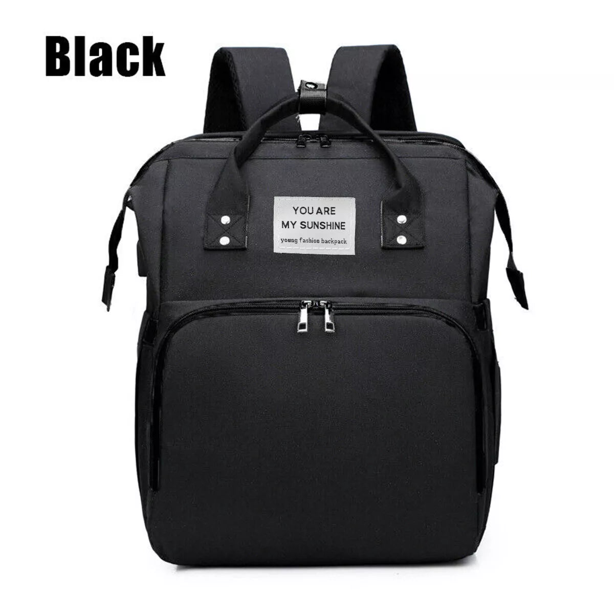 Nappy Bag Backpack with Foldable Cot